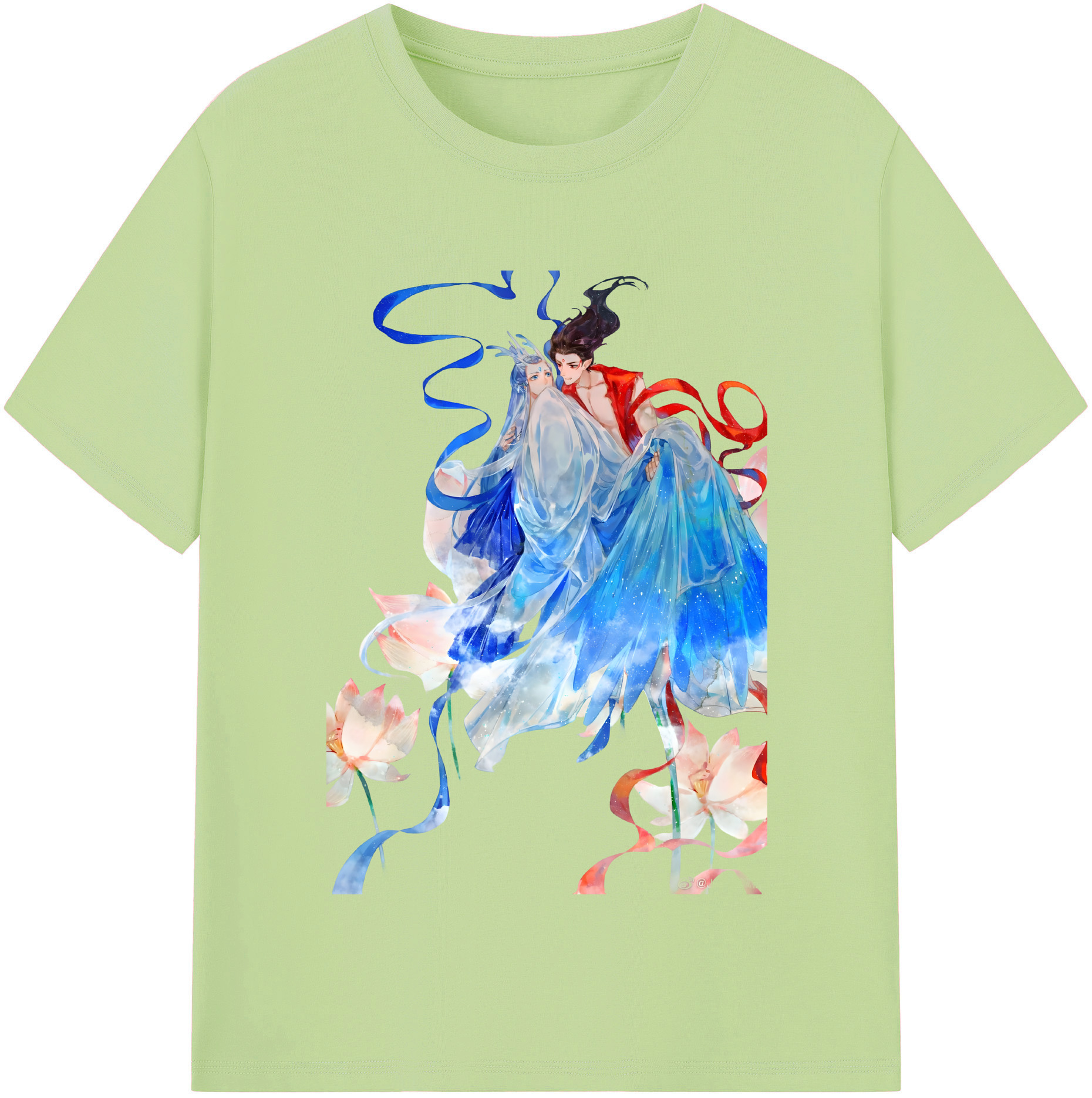 （画像用） Ne Zha 2 ナタ 魔童の大暴れ 綿100％半袖Tシャツ（フロントプリント）